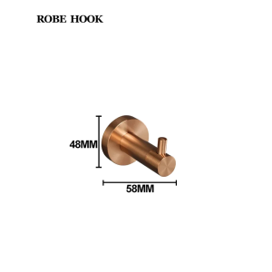 Brushed Rose Gold Bathroom Accessories Set Towel Rack,Tissue Rack, Soap Dish, Toilet Brush, Towel Rack Stainless Steel Hardware