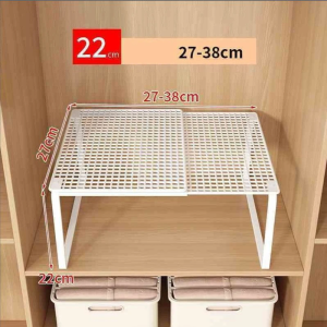1Pc Wardrobe Scalable Layered Partition Board Stackable Large-Capacity Shelf Shoe Cabinet Sorting Board Wardrobe Organizer