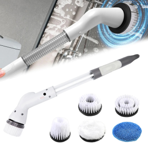 5 in 1 Electric Spin Scrubber Cordless Cleaning Brush Bathroom Rotating Scrubber