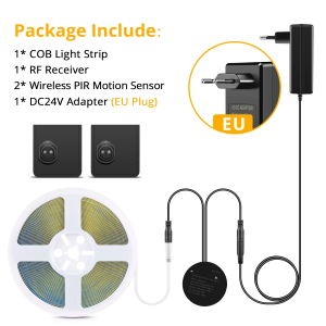 LED Stairs Night Light 5M 10M Portable PIR Motion Sensor Staircase 24V  LED Strip for Stairway Pathway Corridor Step Lighting