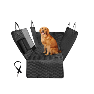 Dog Car Seat Cover for Back Seat, 100% Waterproof Back Seat Pet Cover for Dogs with Mesh Window, Scratch Prevent Antinslip Dog Hammock for Car