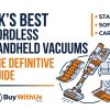 Compare the top cordless handheld vacuums in the UK for carpeted stairs, sofa cushions, and car interiors. Find the best model for suction and battery life.